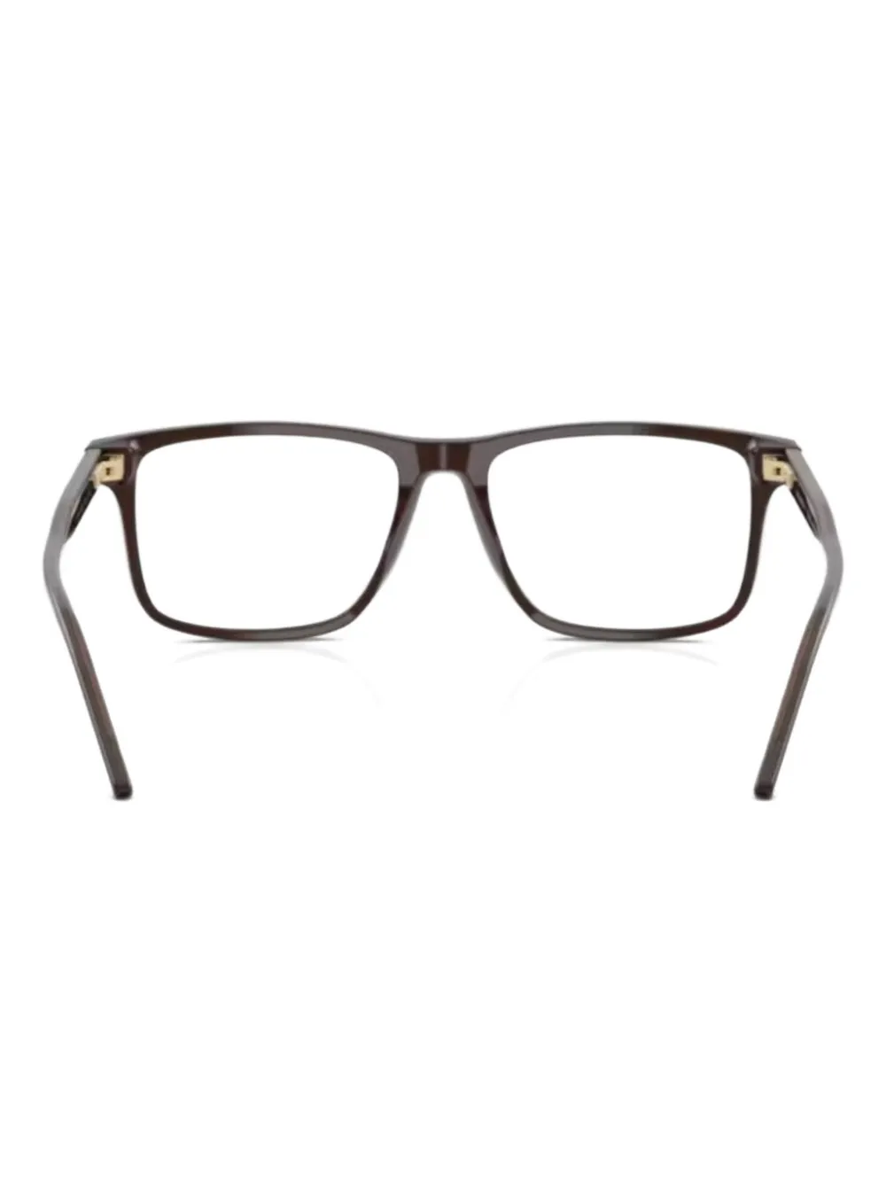 Emporio Armani square-frame glasses - Marrone