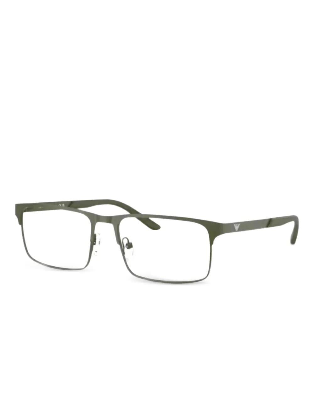 Emporio Armani rectangle-frame glasses | Green | Image 1