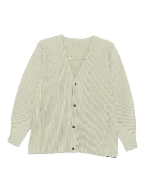 Homme Plissé Issey Miyake plissé buttoned cardigan
