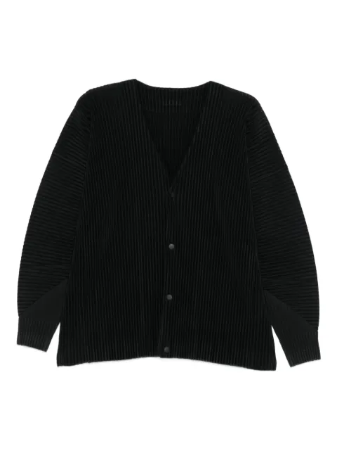 Homme Plissé Issey Miyake cárdigan plisado con botones