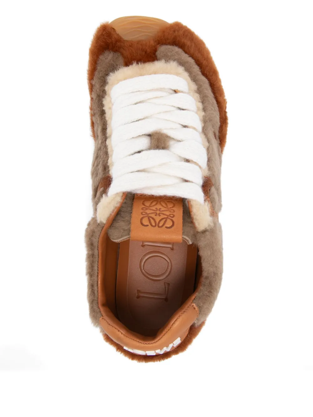 LOEWE Sneakers met logoplakkaat Bruin