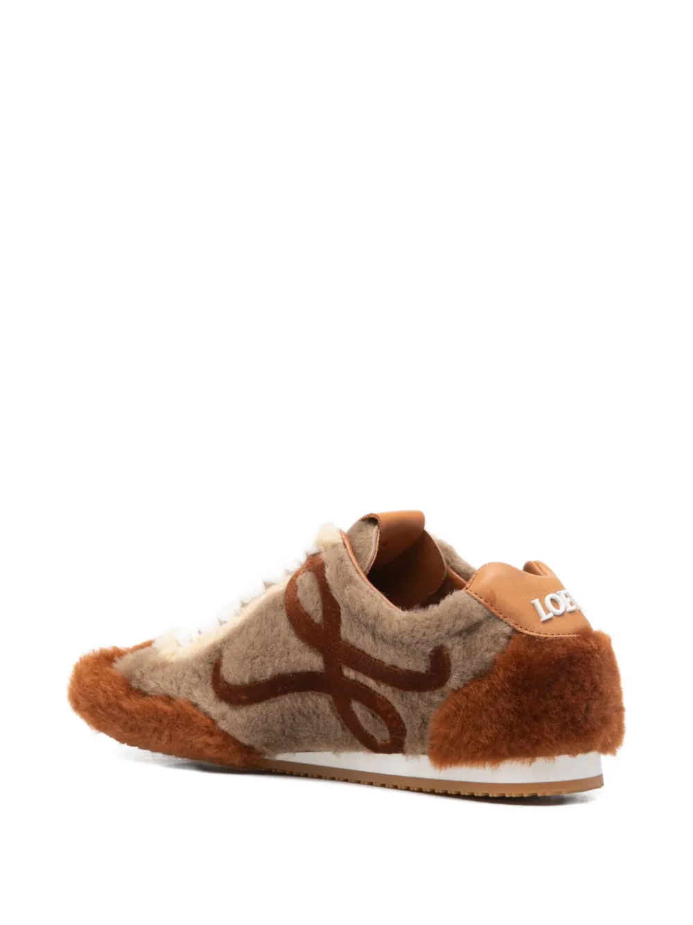 LOEWE Sneakers met logoplakkaat Bruin