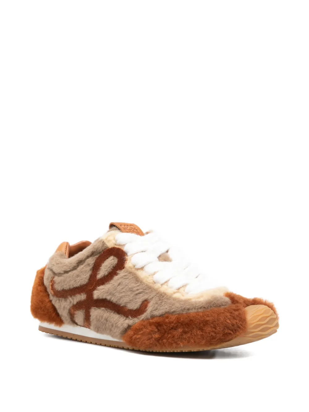LOEWE logo-plaque sneakers - Bruin