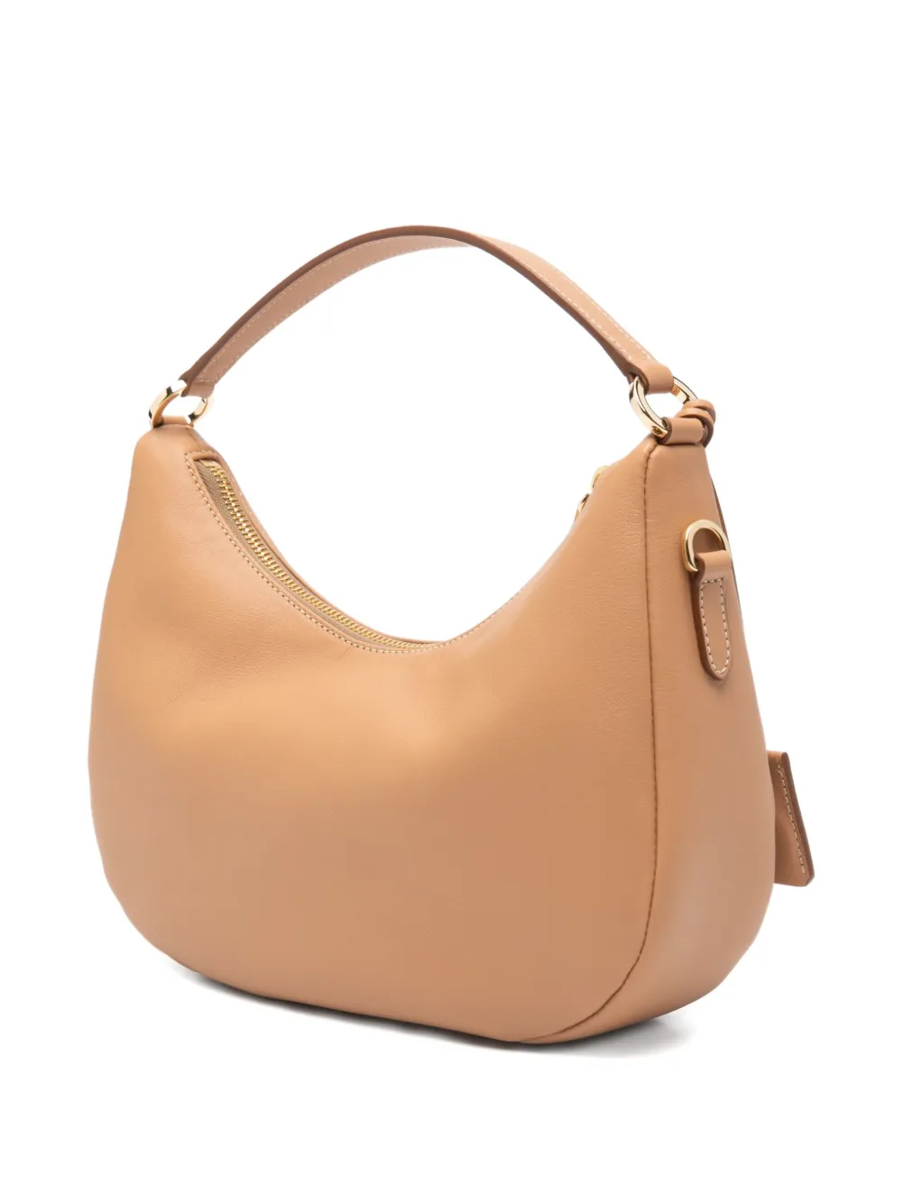 Prada Schoudertas met logoplakkaat Beige