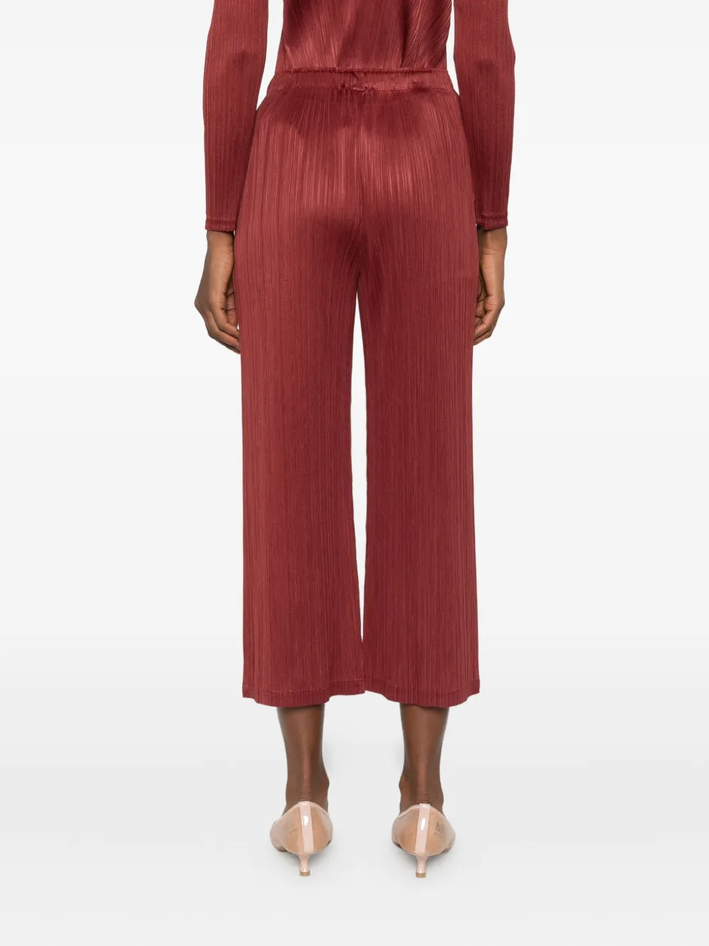 Pleats Please Issey Miyake Plooibroek Bruin