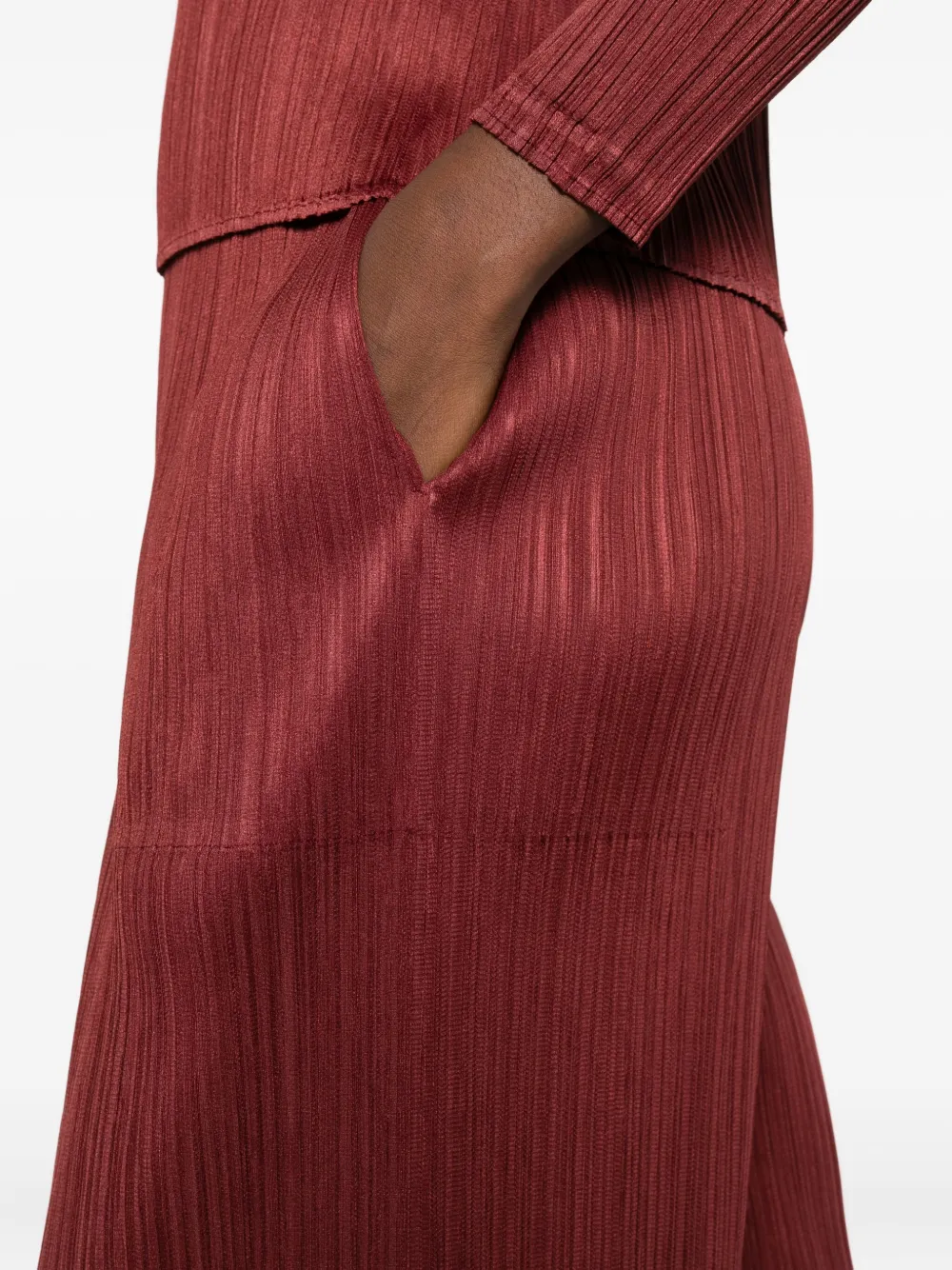 Pleats Please Issey Miyake Plooibroek Bruin