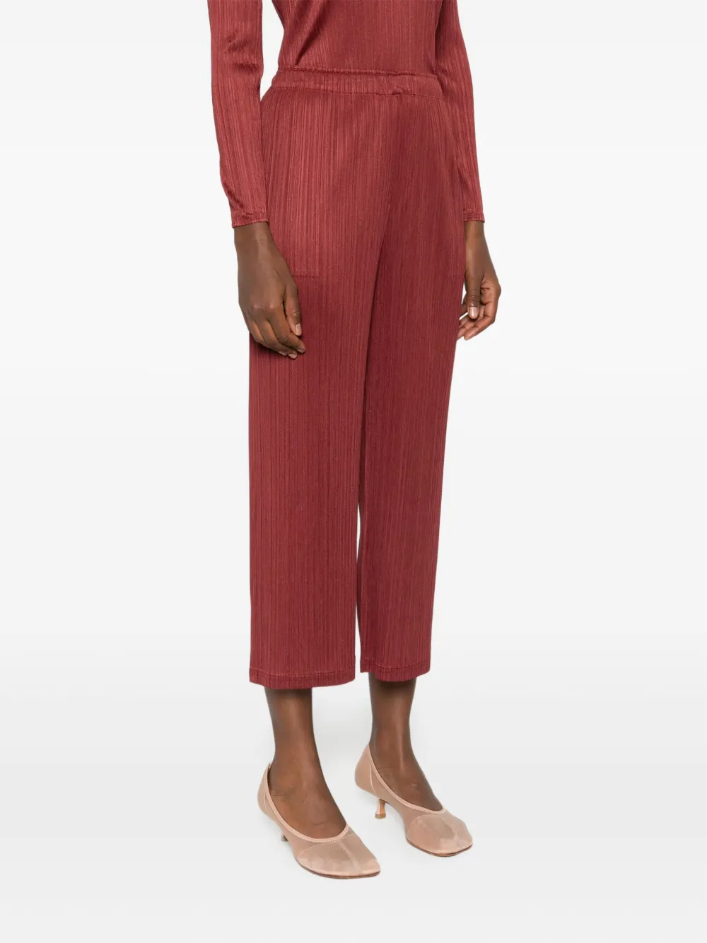 Pleats Please Issey Miyake Plooibroek Bruin