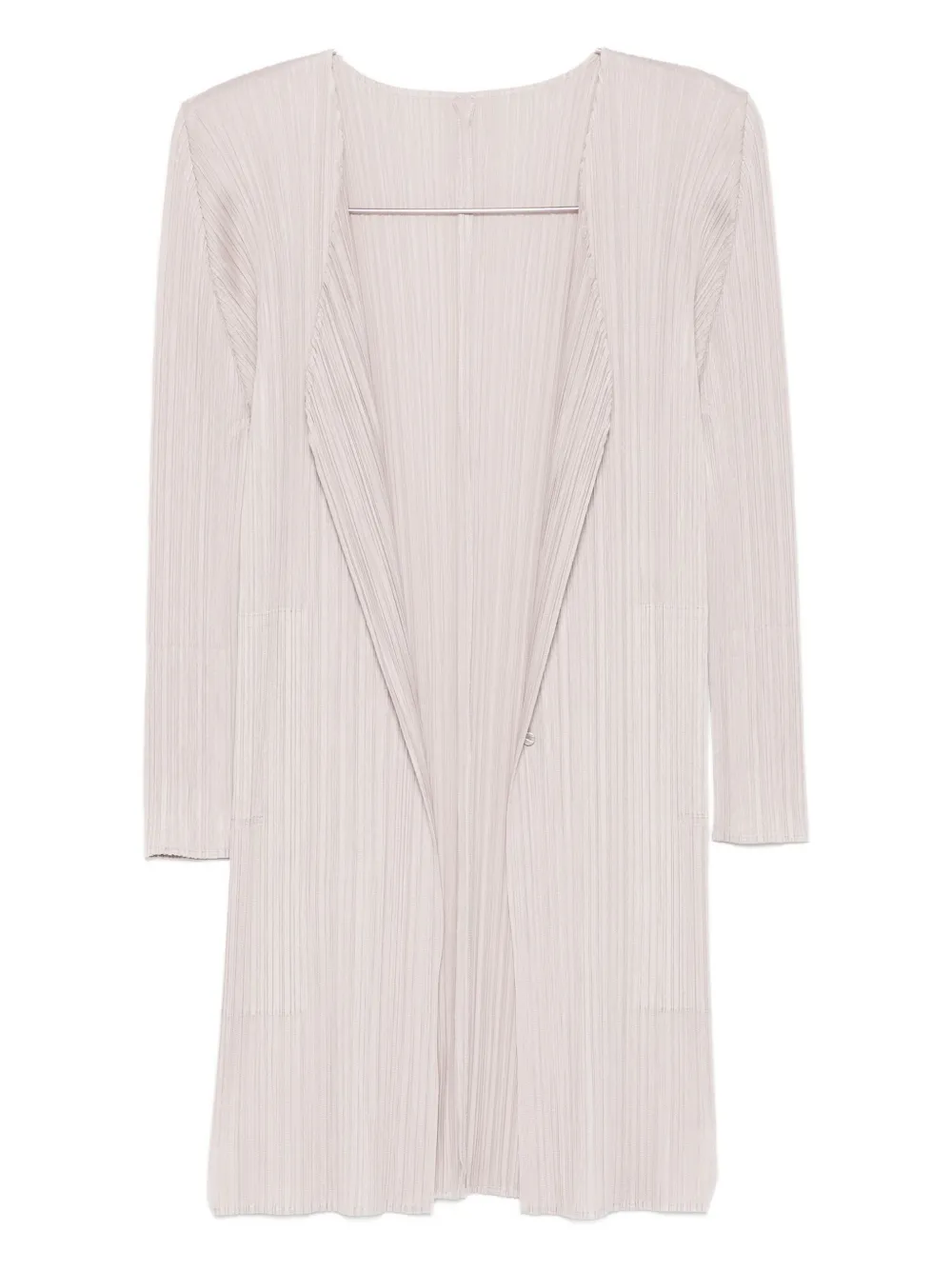 Issey Miyake Long-sleeved Cardigan In Neutral