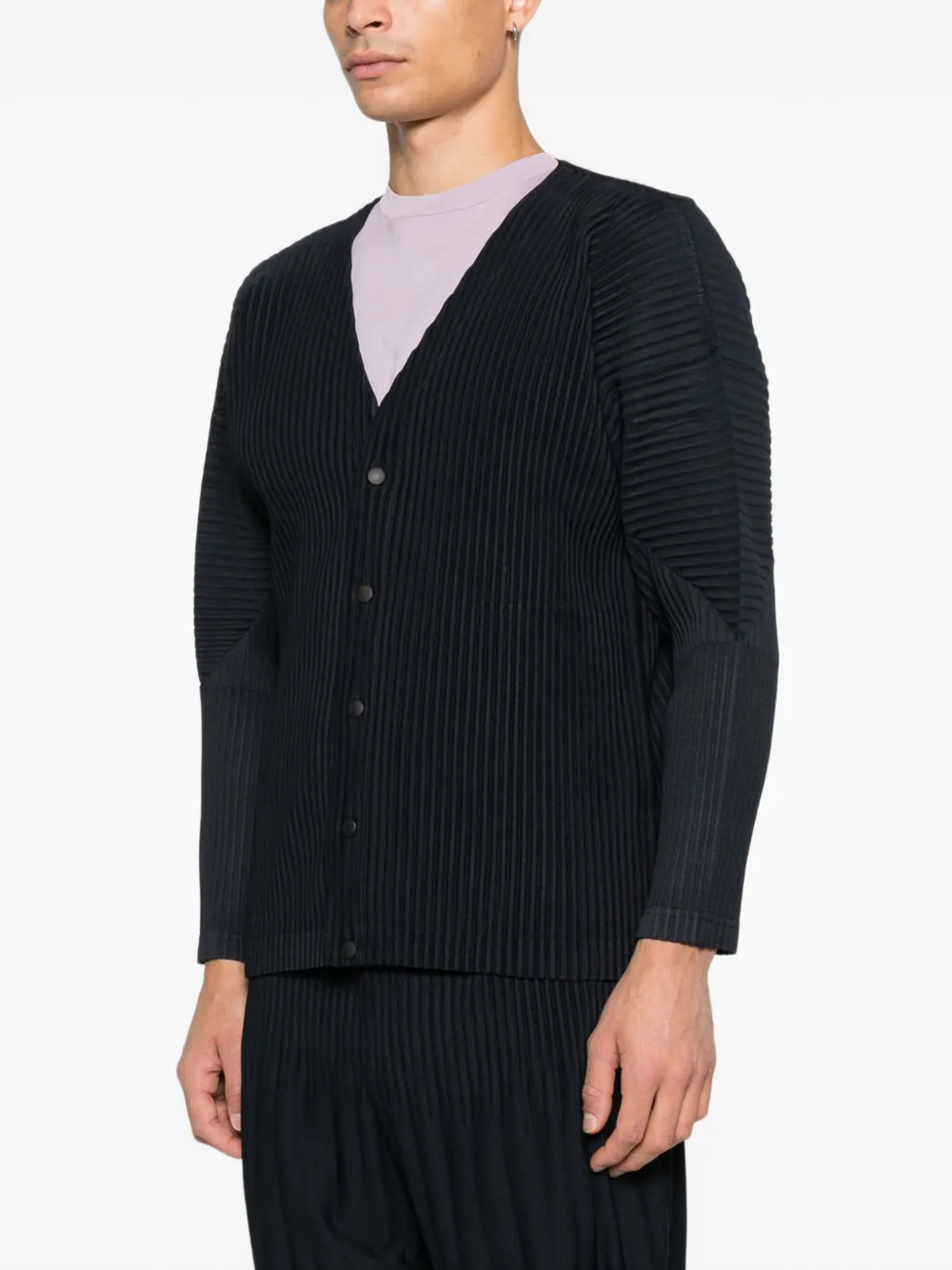 Homme Plissé Issey Miyake Vest met knopen Blauw