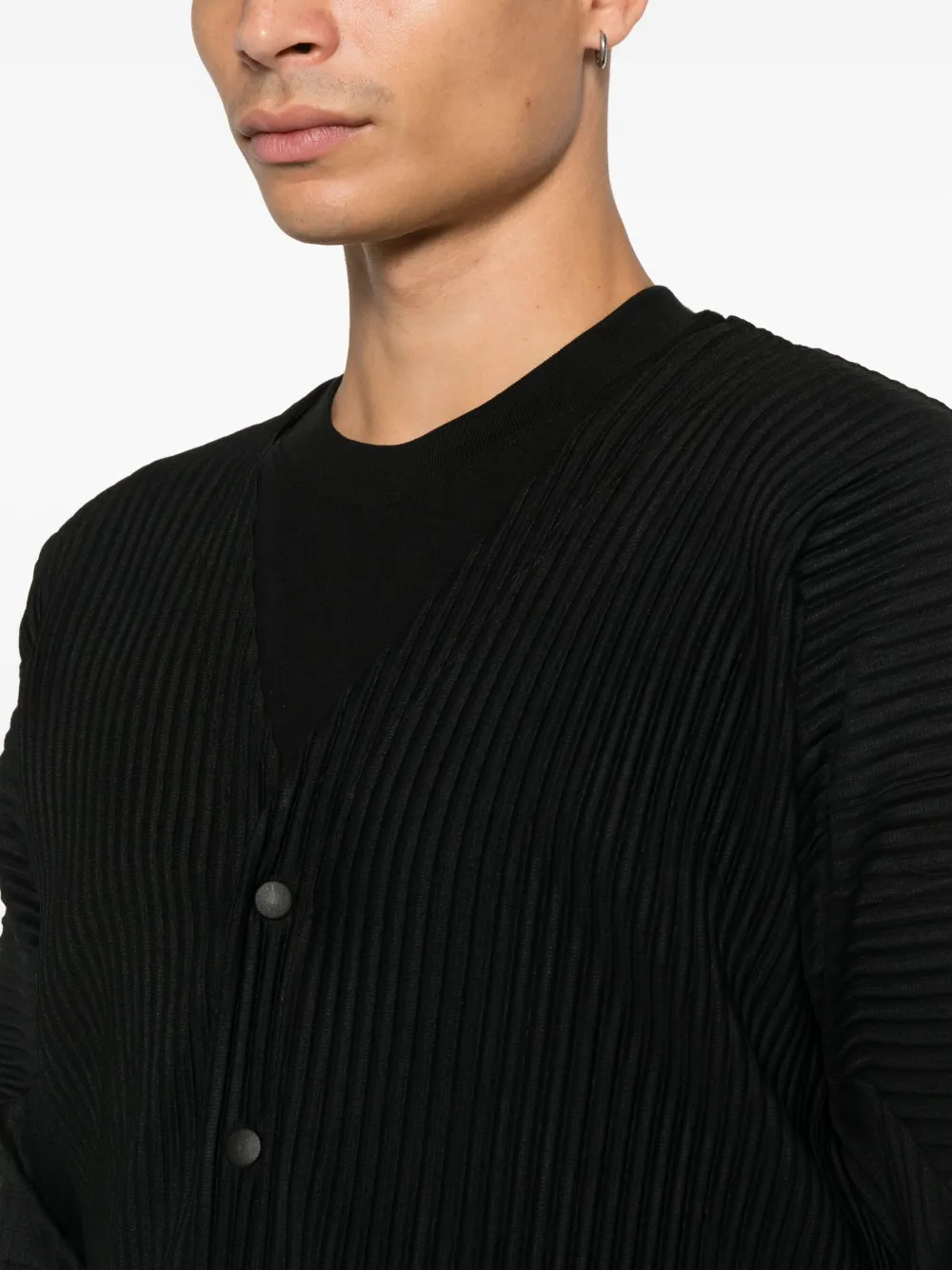 Homme Plissé Issey Miyake Vest met knopen Zwart