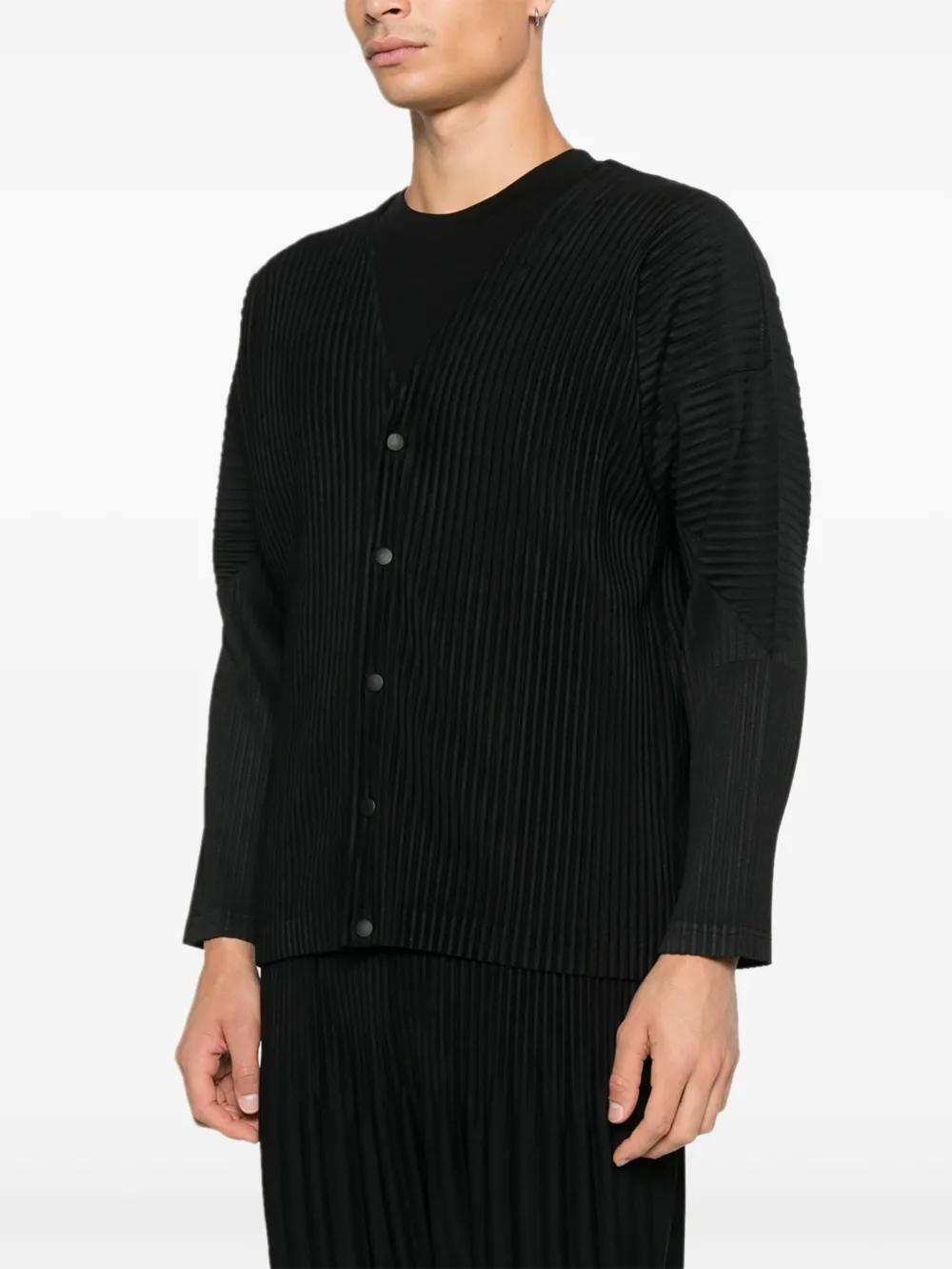 Homme Plissé Issey Miyake Vest met knopen Zwart