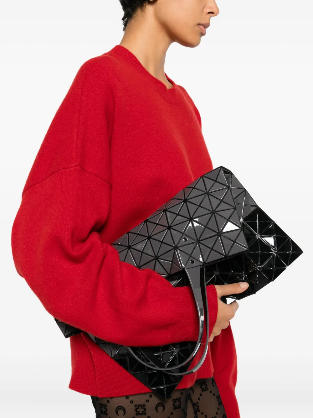 Bao Bao Issey Miyake Geometric Tote Bag In Black