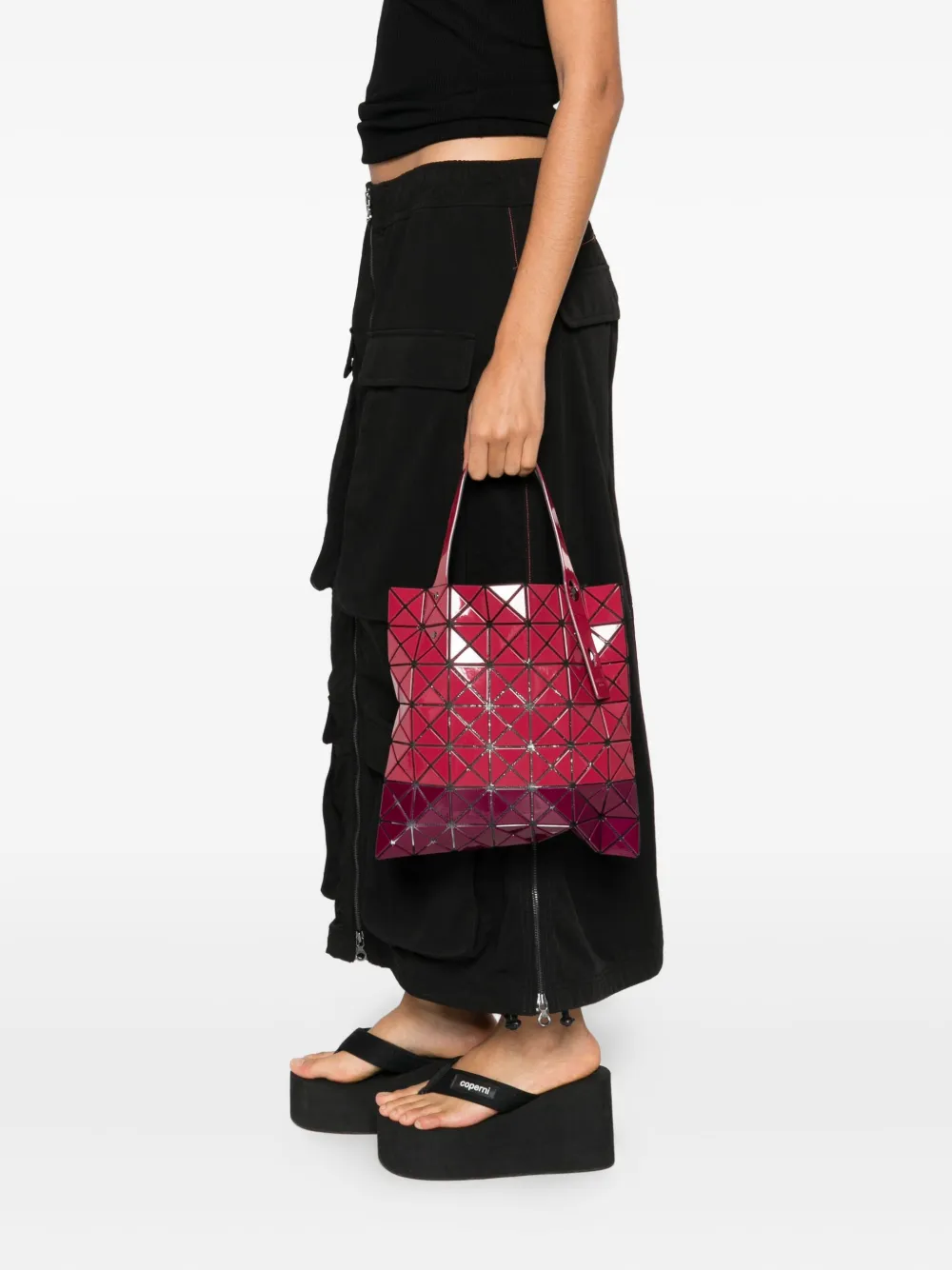 Bao Bao Issey Miyake Prism geometric-pattern tote bag - Rood