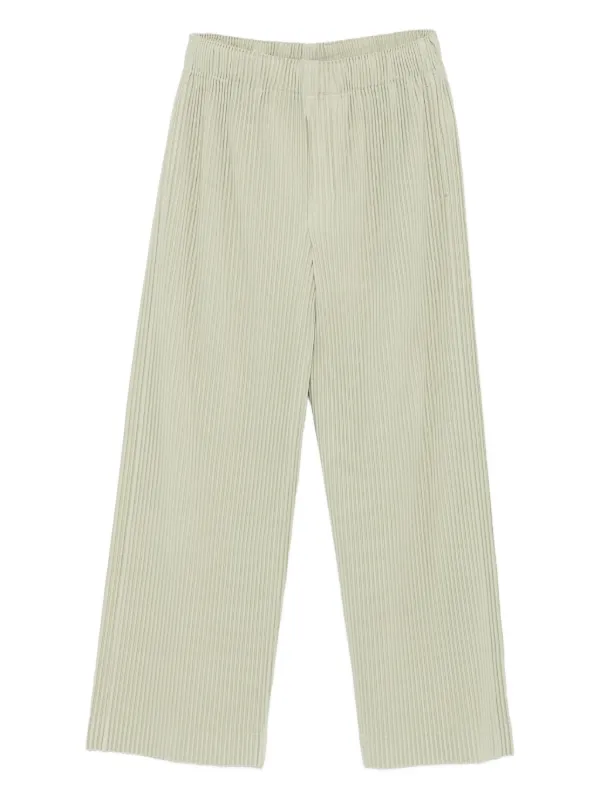 Homme Plissé Issey Miyake プリーツパンツ | グリーン | FARFETCH JP