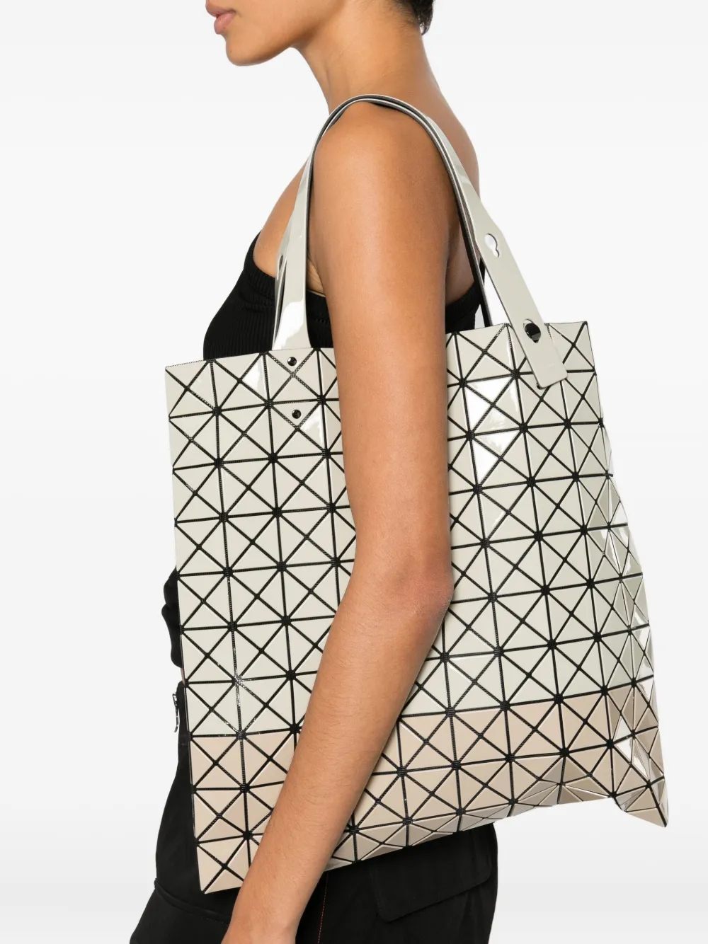 Bao Bao Issey Miyake Prism Geometric-pattern Tote Bag In Neutral