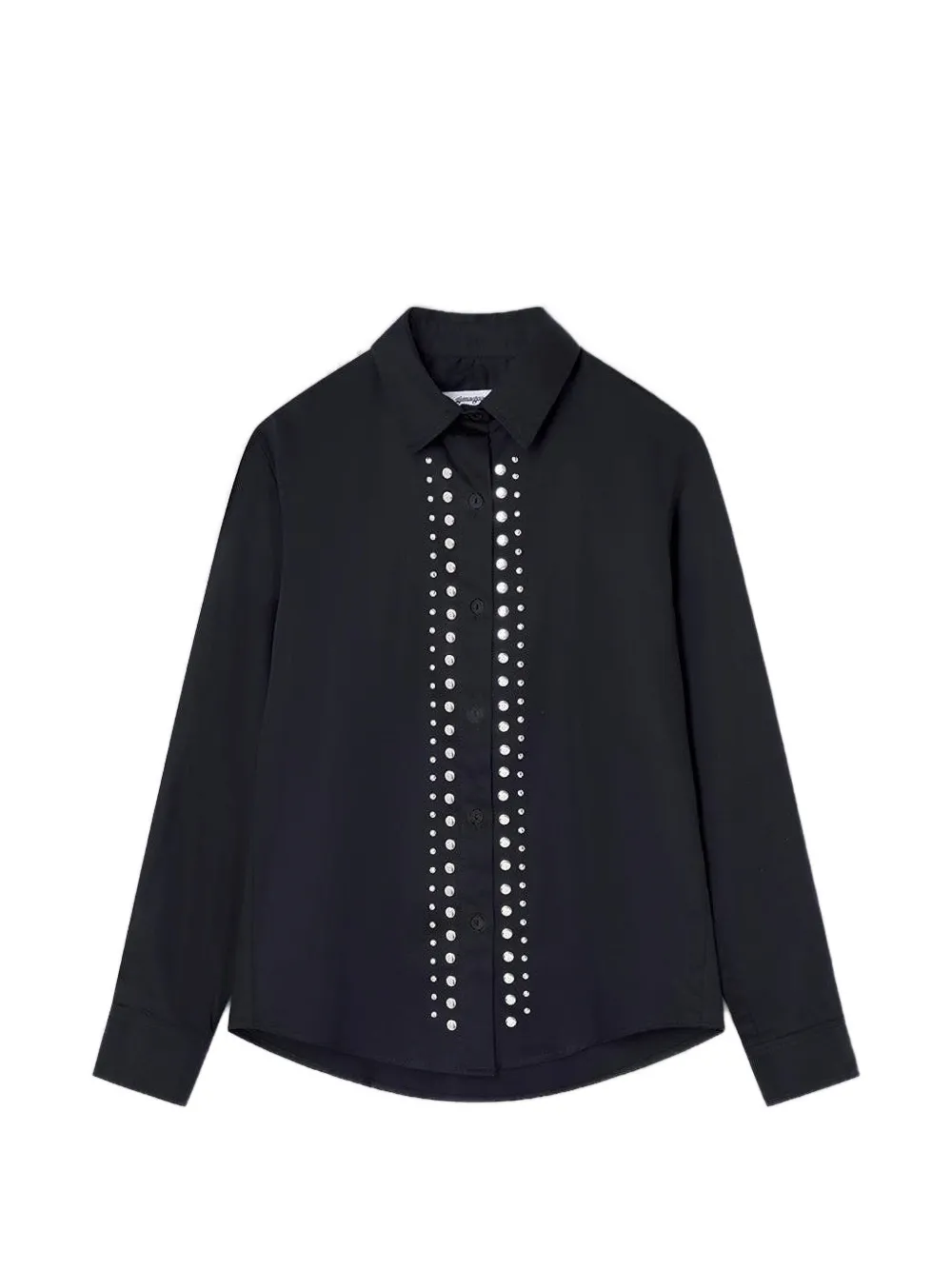Gimaguas studded long-sleeve shirt - Nero