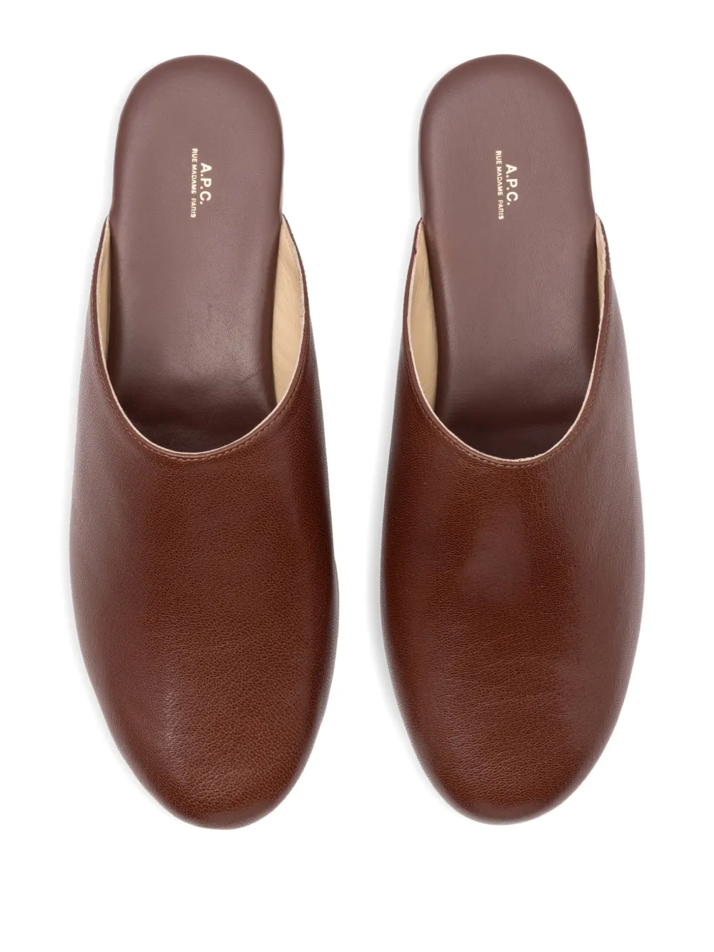 A.P.C. Leren muiltjes Bruin