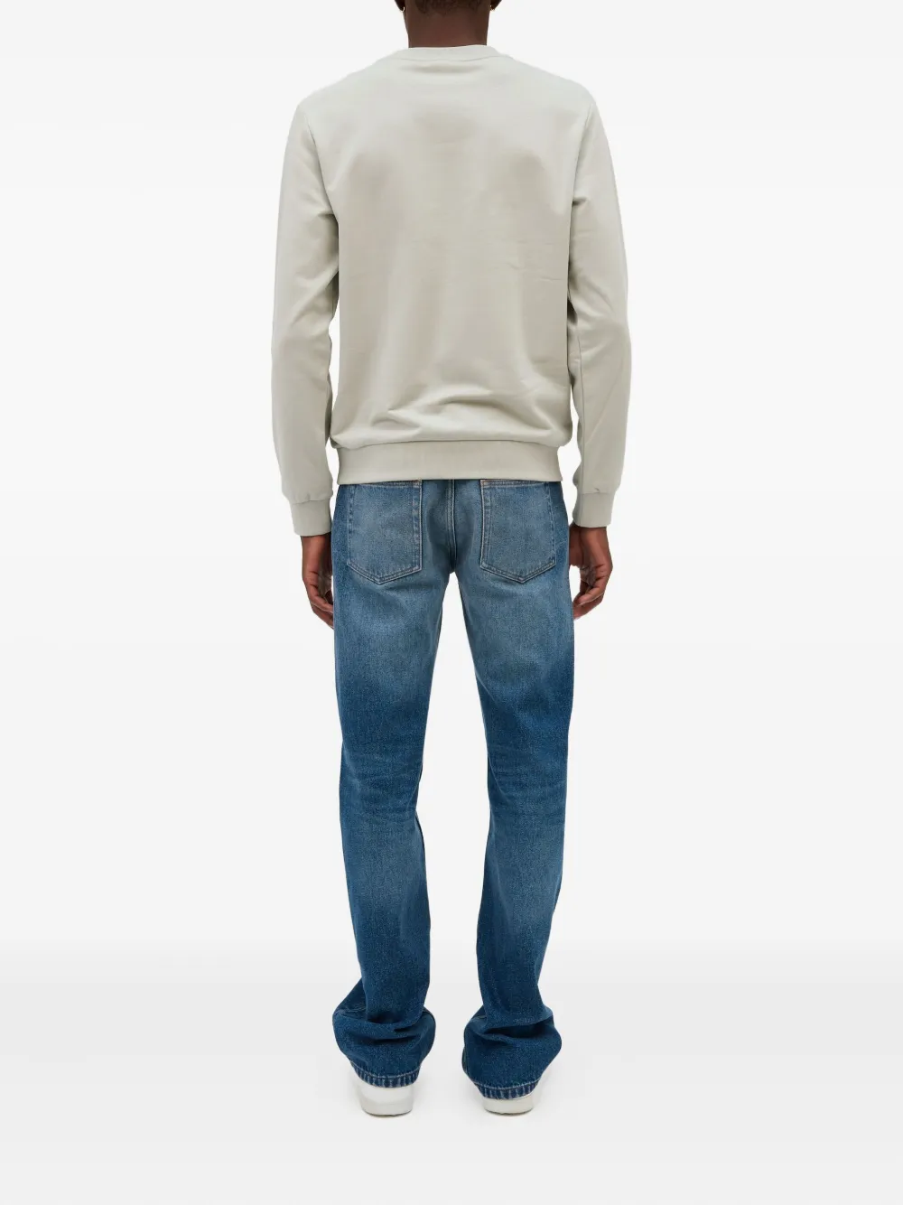 A.P.C. Sweater met geborduurd logo Grijs