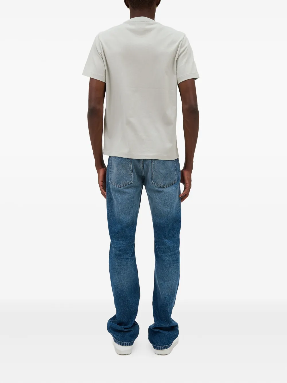 A.P.C. T-shirt met logodetail Grijs