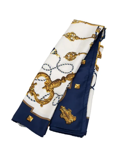 Hermès Pre-Owned mascada Les Cles de seda del siglo XX