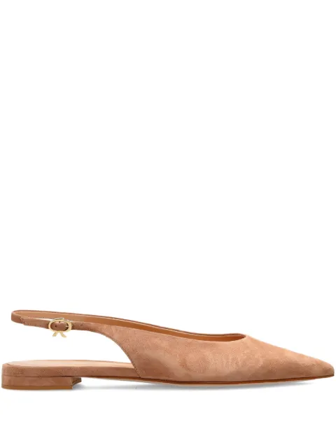 Gianvito Rossi pointed sling-back flat pumps