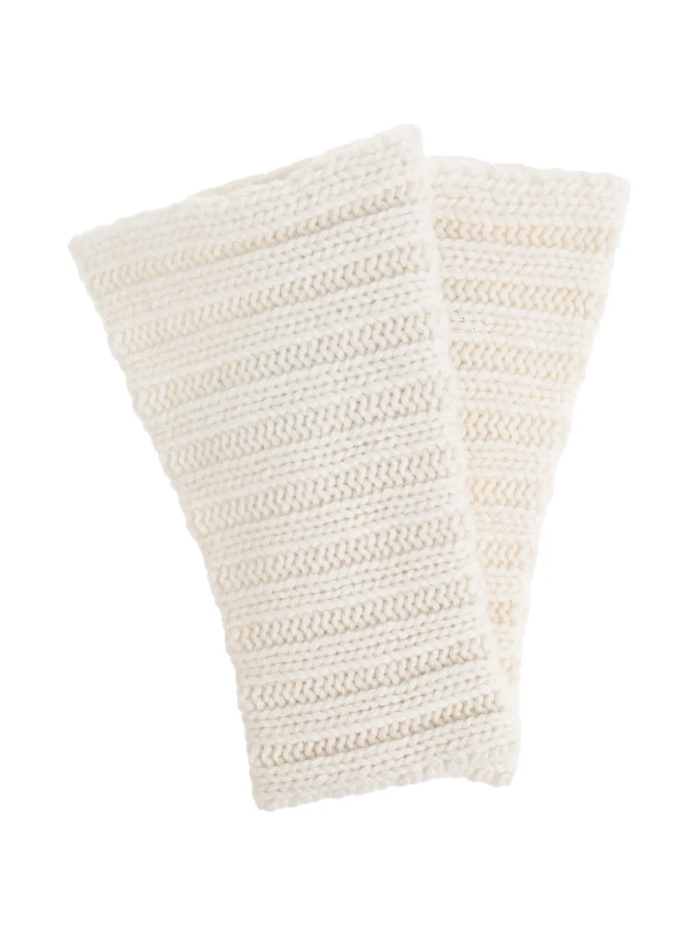 Lisa Yang ribbed gloves - Beige