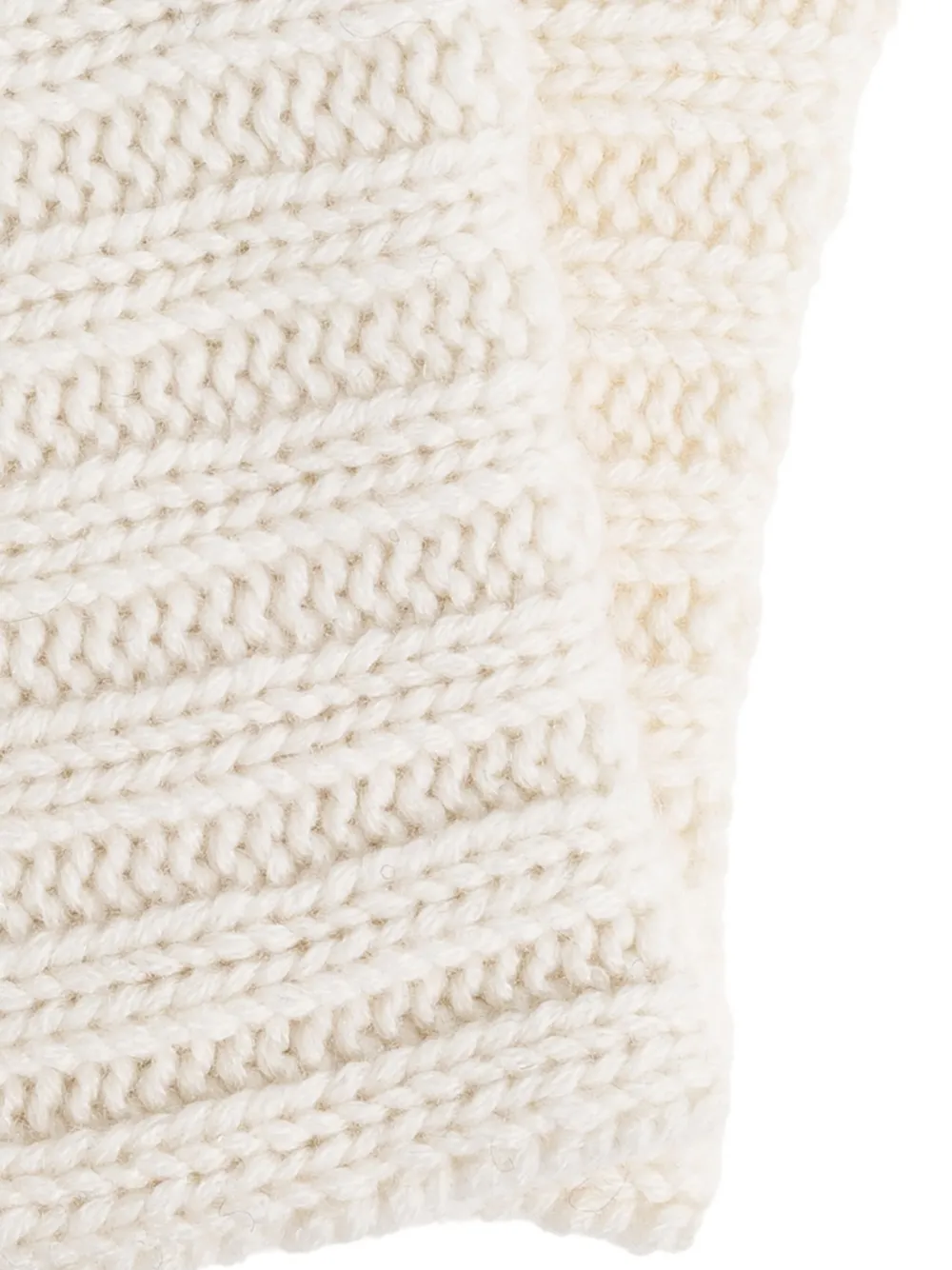 Lisa Yang Geribbelde handschoenen Beige