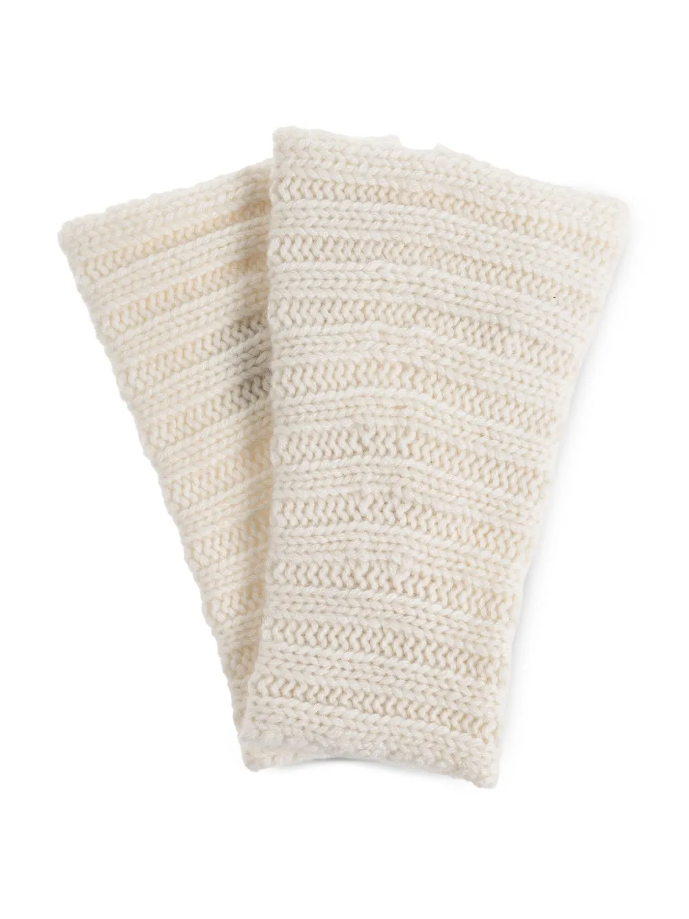 Lisa Yang Geribbelde handschoenen Beige