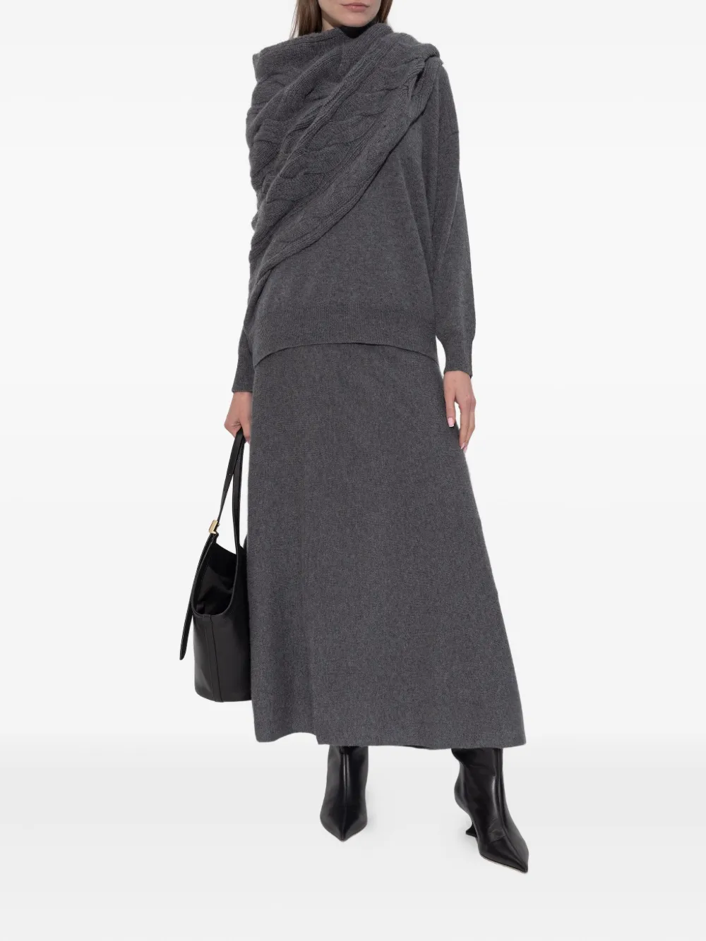 Lisa Yang pull en maille torsadée à col roulé | Pulls | Image 2