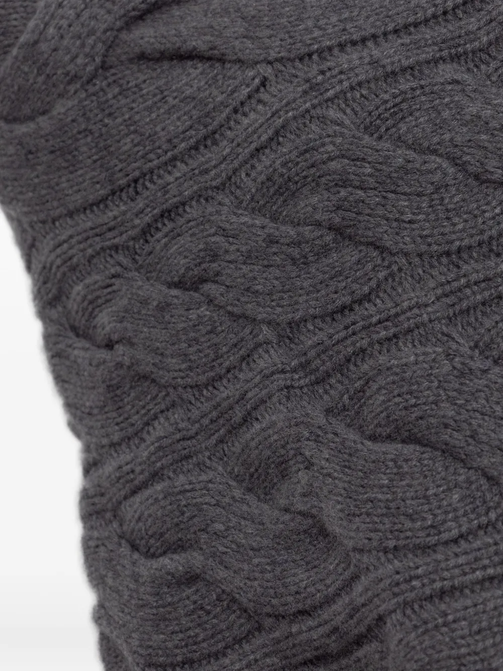 Lisa Yang Kabelgebreide coltrui Grijs