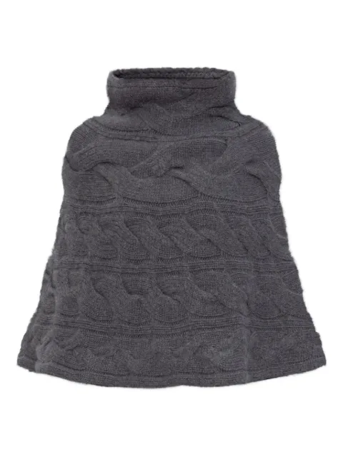 Lisa Yang pull en maille torsadée à col roulé