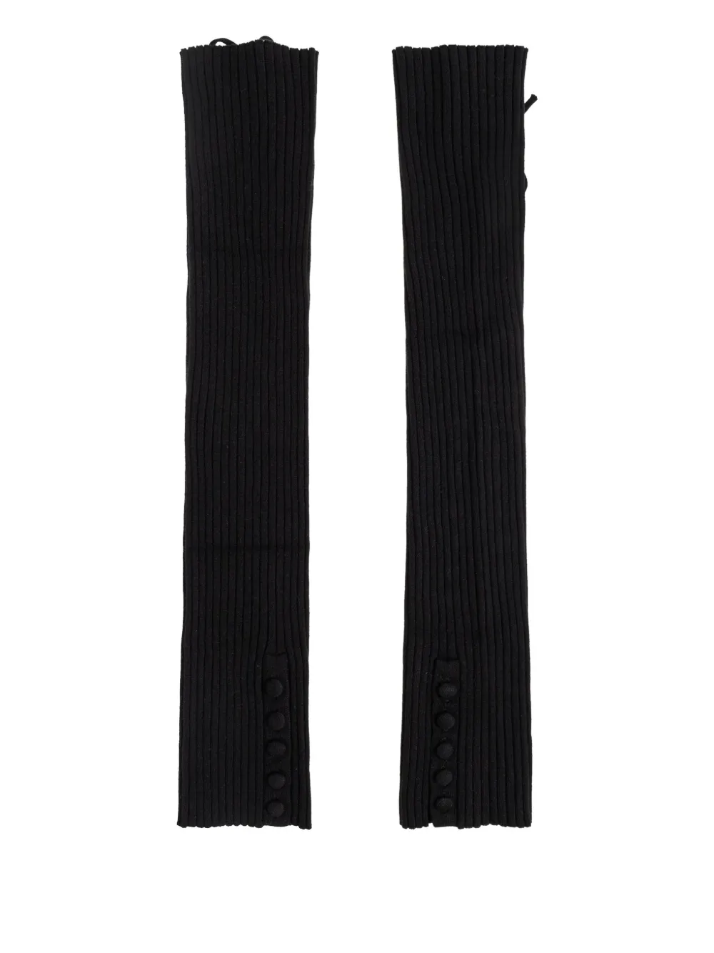 Lisa Yang gants en maille côtelée | noir | Image 1