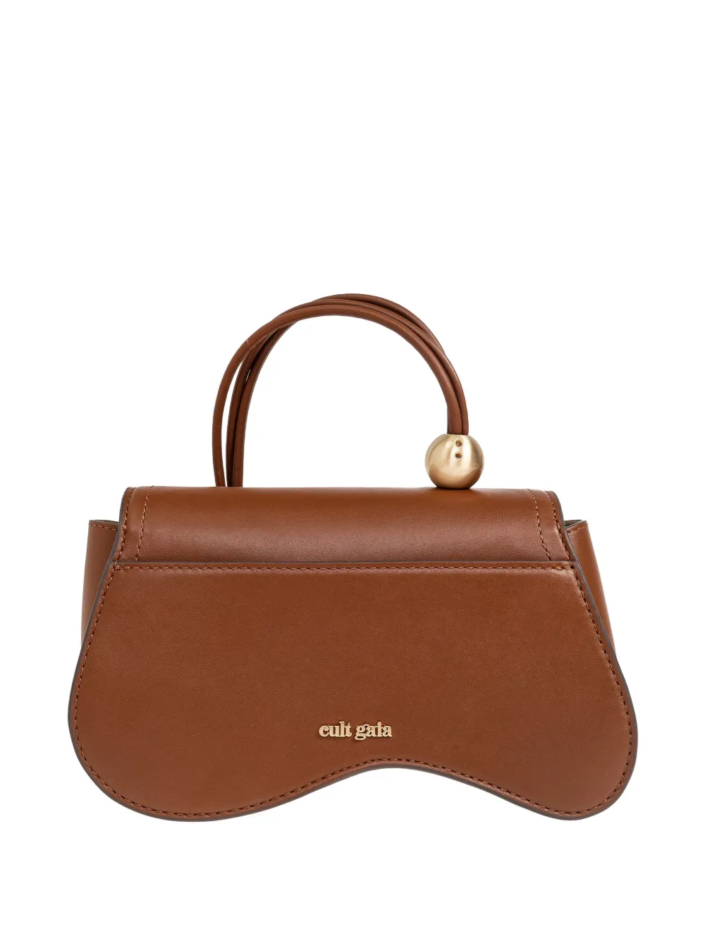 Cult Gaia Nano Kazia Cross Body Bag In Brown