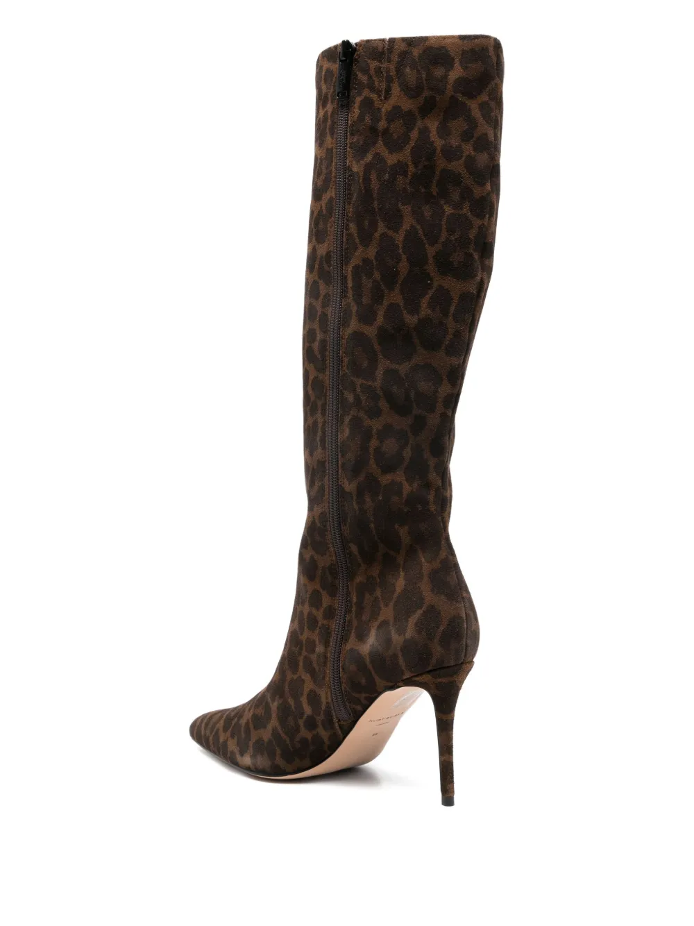 Kurt Geiger London 85mm Belgravia leopard-print embellished boots Bruin