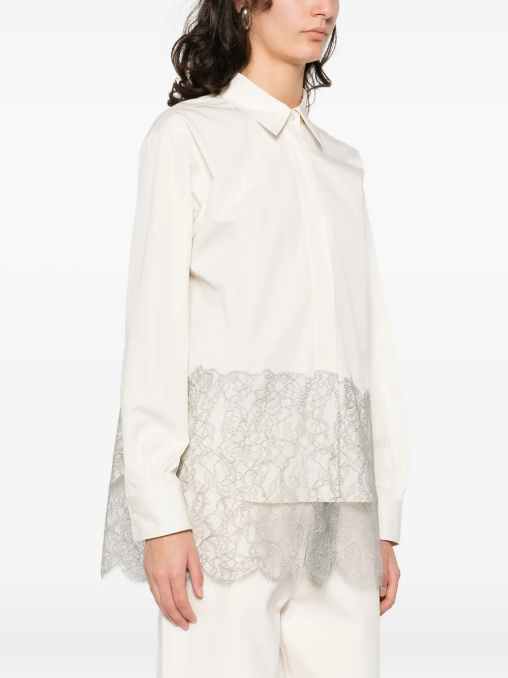 Fendi Button-fastening Shirt In Neutral