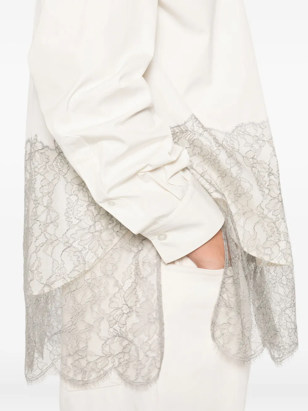 Fendi Button-fastening Shirt In Neutral