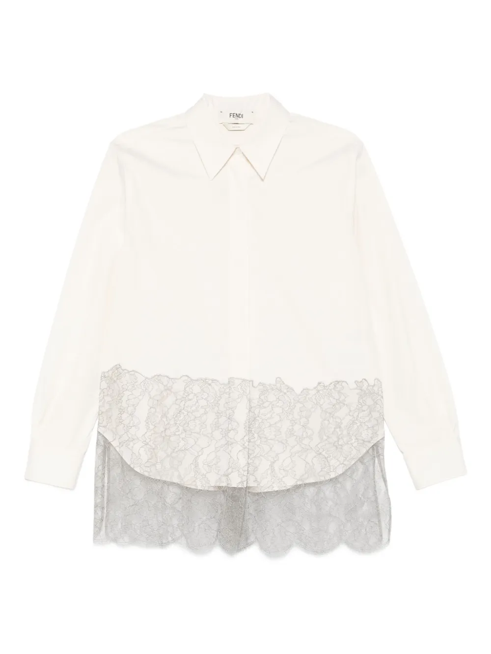 FENDI button-fastening shirt | Neutrals | Image 1