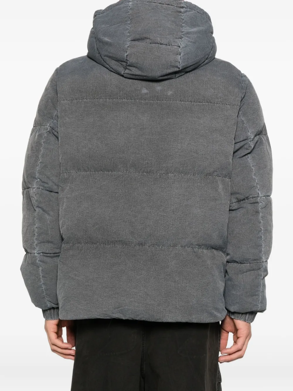 Vision Of Super Hooded Padded Jacket In Gray
