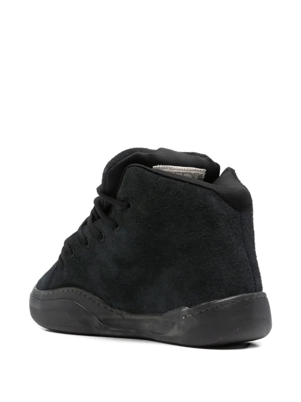 Erl Vamp Lace-up Sneakers In Black