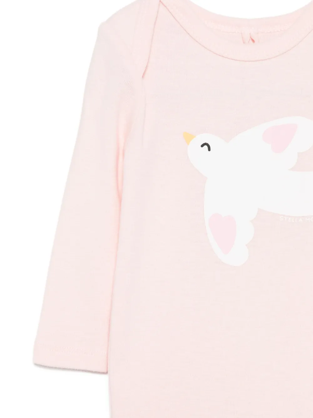 Stella McCartney Kids Romperset met vogelprint Roze