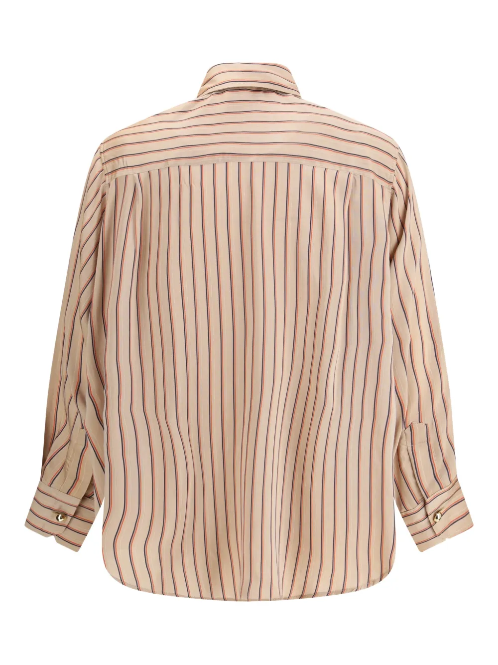 Cruna tie-fastening striped shirt - Roze