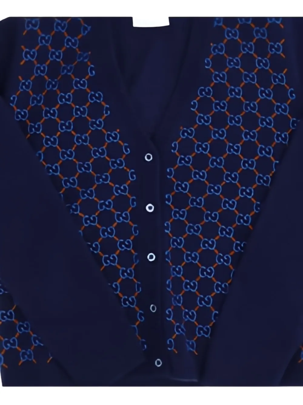 Gucci Kids Vest met logo en knopen Blauw