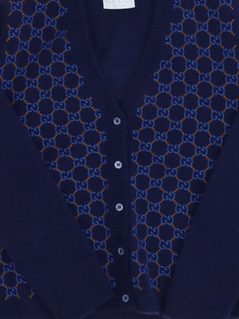 Gucci Kids Vest met logo en knopen Blauw