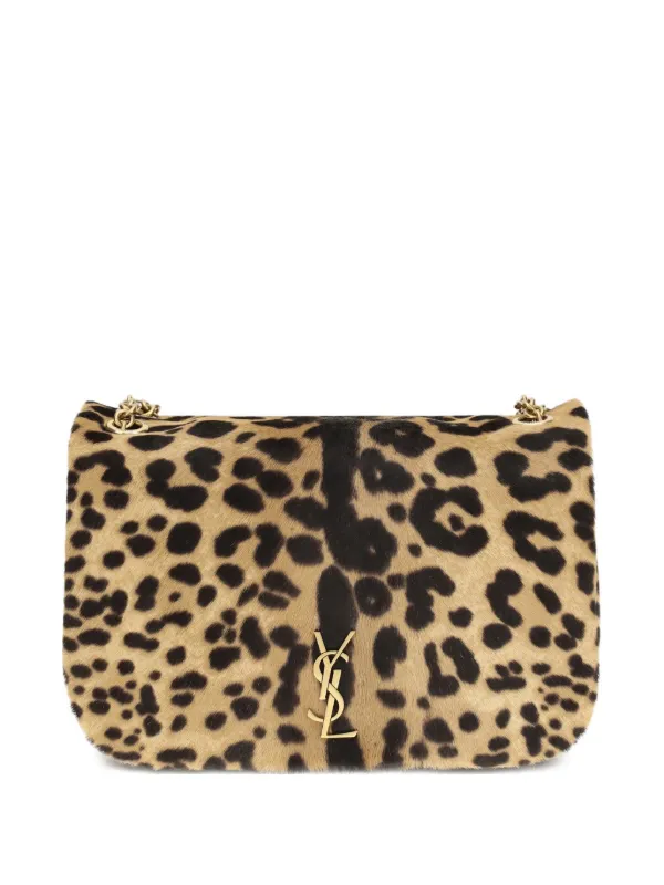 Saint Laurent Mini Jamie 4.3 Leopard-print Shoulder Bag in Neutrals