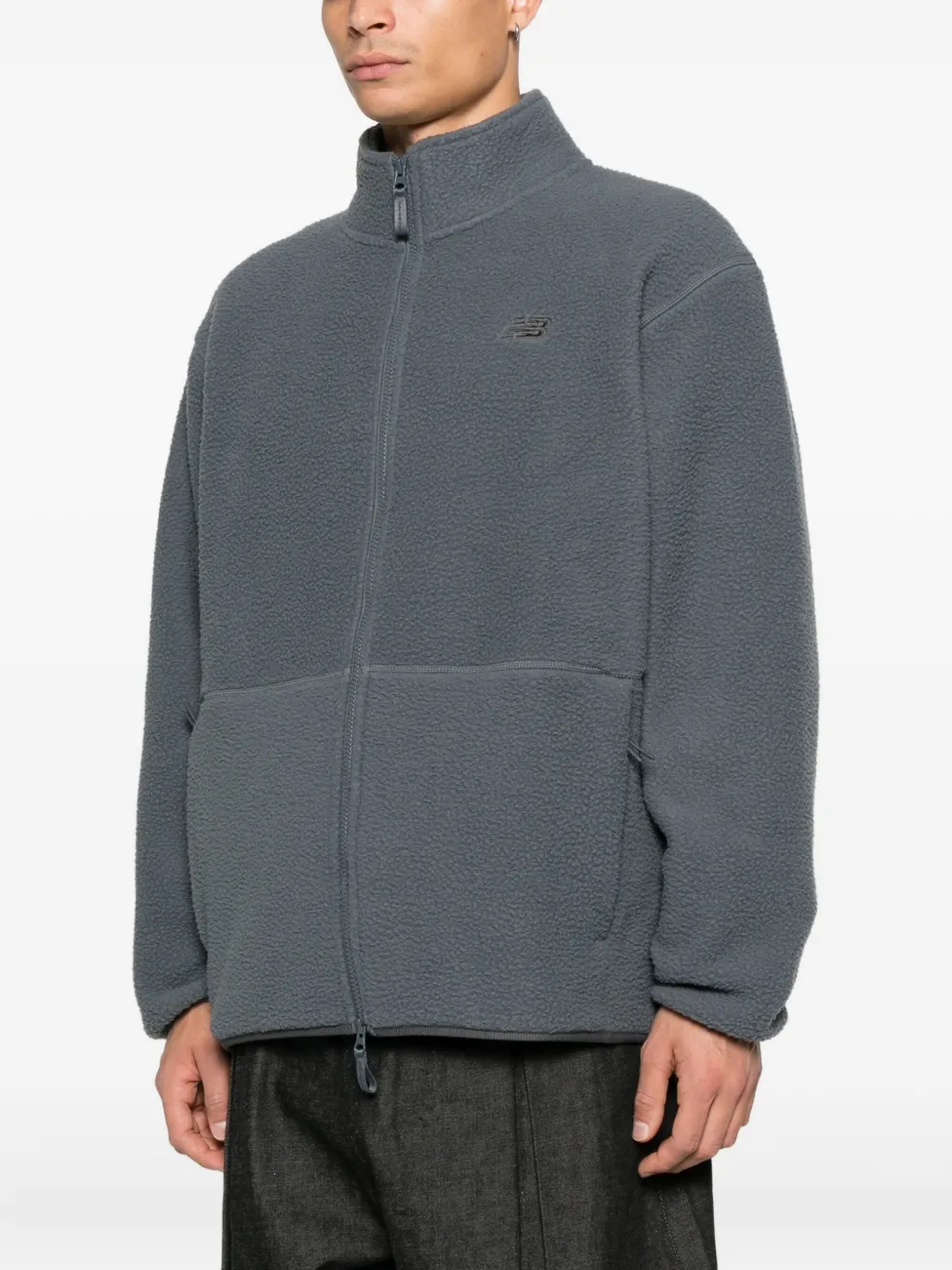 New Balance High Pile jack met rits Blauw