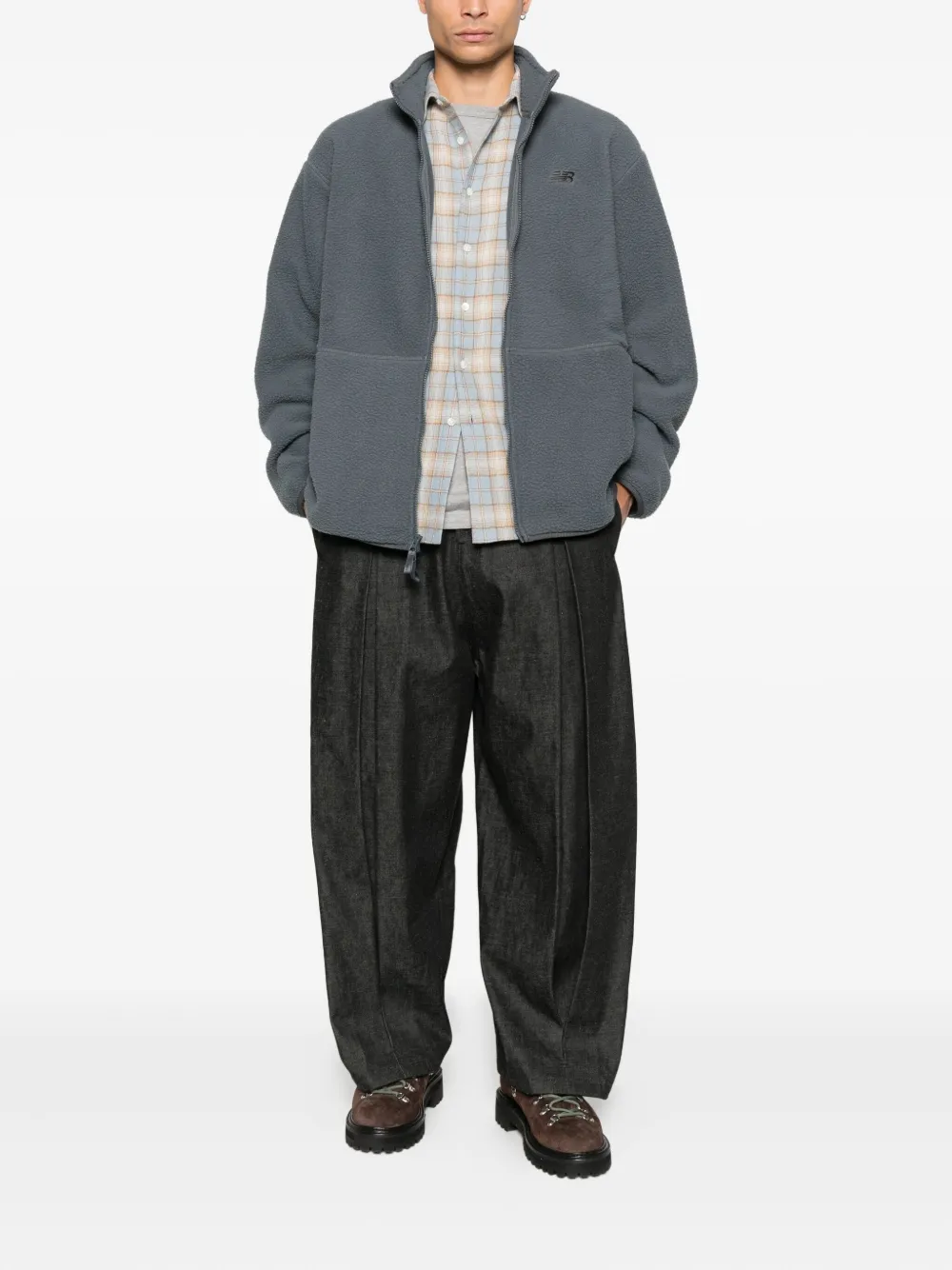 New Balance High Pile zip-fastening jacket | Bomber Jackets | Image 2