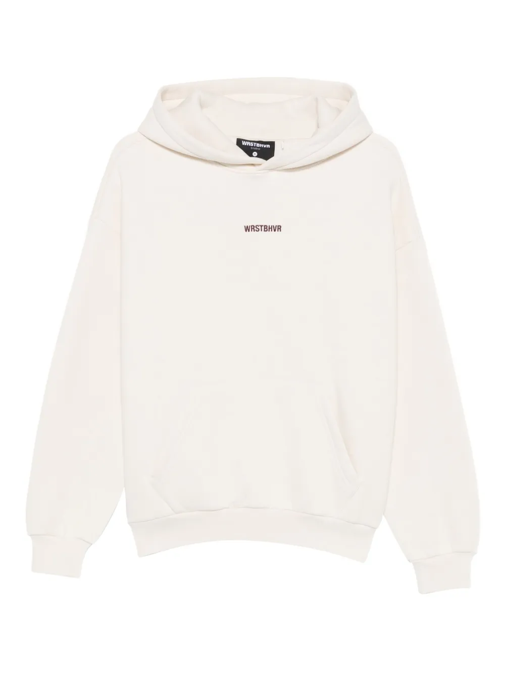 WRSTBHVR pouch hoodie - Toni neutri