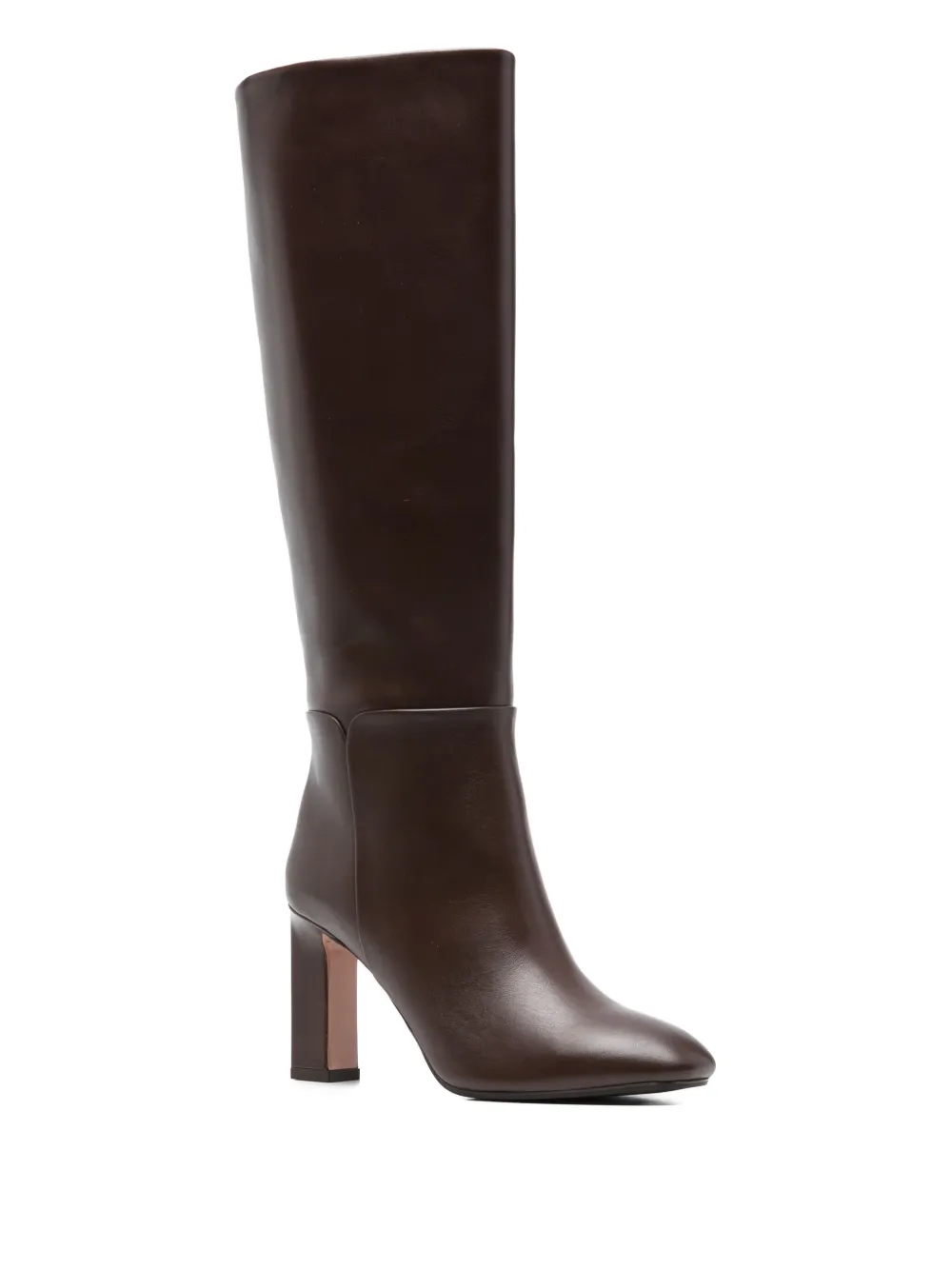 Aquazzura 80mm Leather Boots In Brown