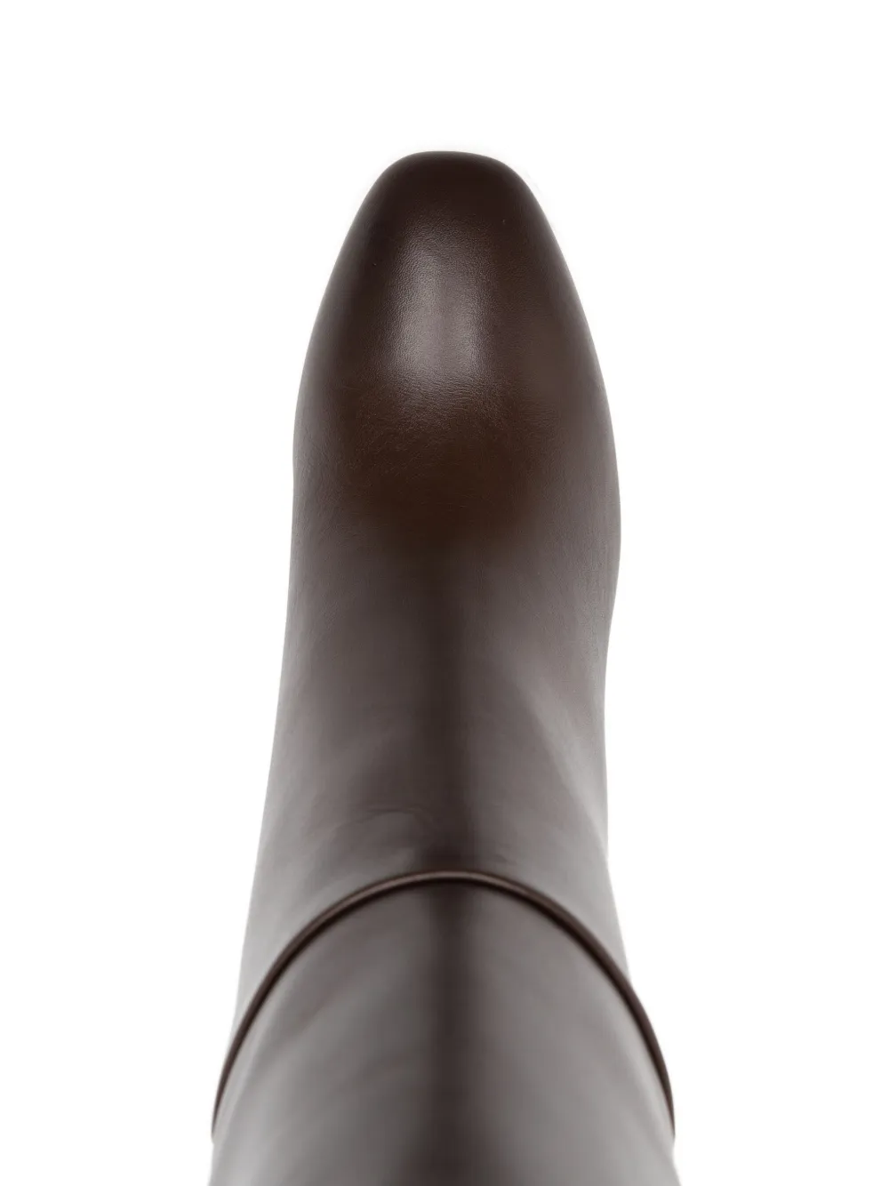 Aquazzura 80mm Leather Boots In Brown