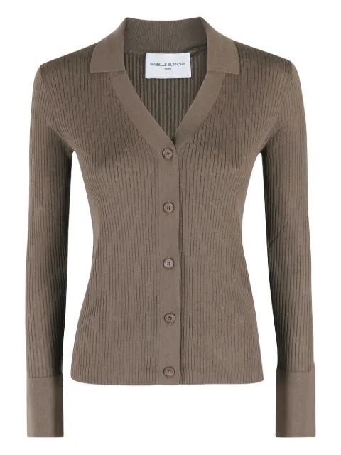 Isabelle Blanche button-fastening cardigan